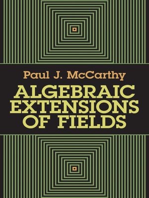 cover image of Algebraic Extensions of Fields